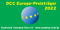 Auszeichung Deutscher Camping-Club e.V. - DCC Europa-Preisträger 2022